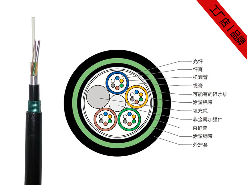 GYFTA53光纜，4-48芯GYFTA53非金屬地埋光纜廠家供應(yīng)